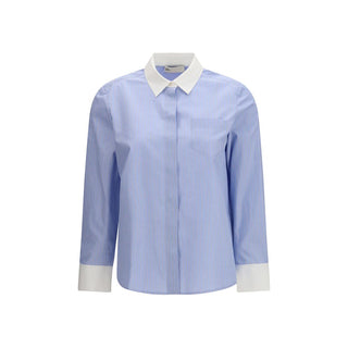 Tory Burch Blue Cotton Shirt