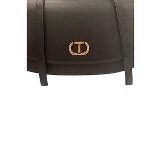 Twinset Black PU Women Shoulder Bag