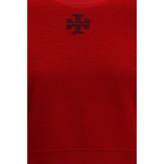 Tory Burch Red Wool Oves Aries Sweatshirt