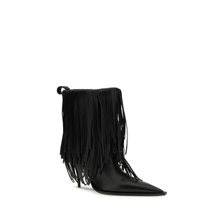 Balenciaga Black Calf Leather Bos Taurus Ankle Boots