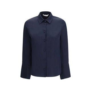 Max Mara Pure Blue Silk Shirt