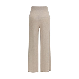 Max Mara Pure Beige Cashmere Casual Pants