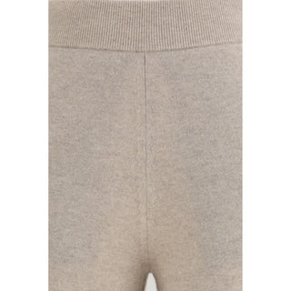 Max Mara Pure Beige Cashmere Casual Pants