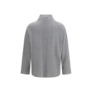 Max Mara Pure Gray Cashmere Sweater