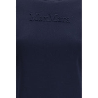 Max Mara Pure Blue Viscose T-Shirt