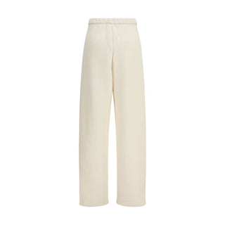 Max Mara Pure Beige Cotton Casual Pants