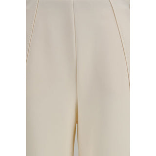 Max Mara Pure Beige Polyamide Flared Pants
