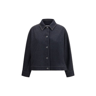 Max Mara Pure Blue Cotton Denim Jacket