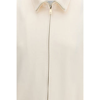Max Mara Pure Beige Polyamide Shell Jacket