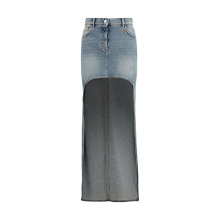 Courrèges Blue Denim Skirt