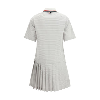 Thom Browne Gray Cotton Casual Dress