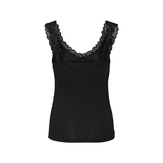 Vero Moda Black Viscose Tank Tops