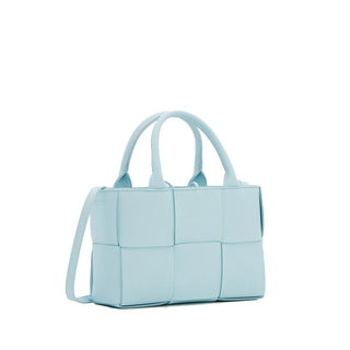 Bottega Veneta Blue Lamb Leather Tote Bag