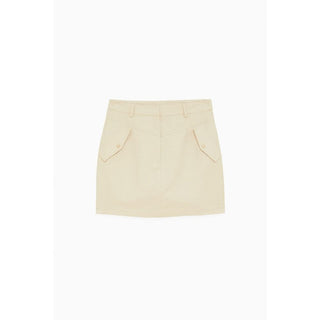 Patrizia Pepe Beige Cotton Mini Skirt