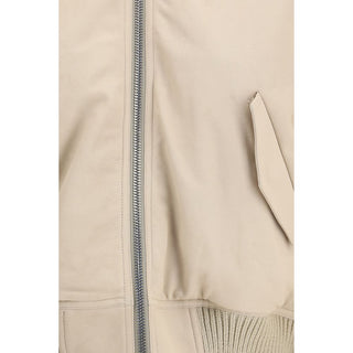 Rick Owens Beige Lamb Ovis Aries Bomber