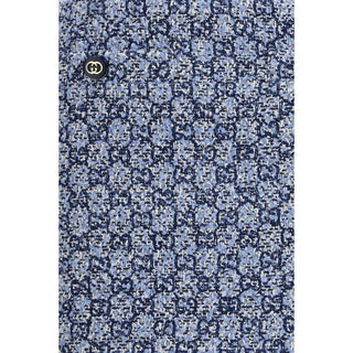 Gucci Blue Cotton Mini Skirt