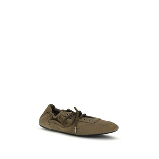 Prada Bicolor Cotton Athletic Sneakers