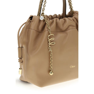 Chloé Beige Lamb Ovis Aries Shoulder Bag