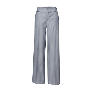 Street One Blue Polyester Casual Pants