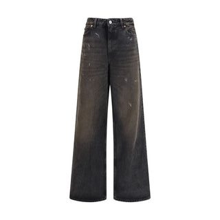 Our Legacy Black Cotton Relaxed Fit Jeans