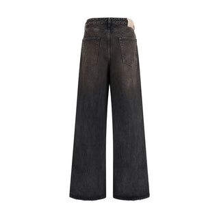 Our Legacy Black Cotton Relaxed Fit Jeans