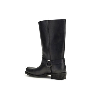 Golden Goose Black Calf Leather Bos Taurus Ankle Boots
