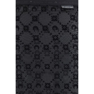 Marine Serre Black Recycled Polyamide Midi Skirt
