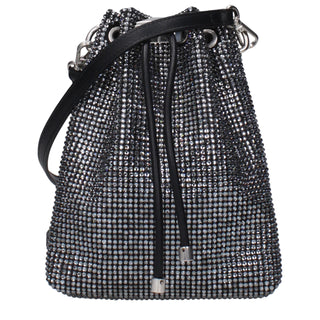 Jimmy Choo Black Satin Crossbody Bag
