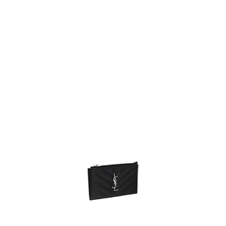 Saint Laurent Black Calf Leather Bos Taurus Wallet