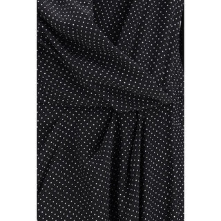 SA SU PHI Black Silk Long Dress
