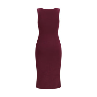 SA SU PHI Purple Silk Long Dress