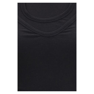 ALAINPAUL Black Lyocell Tank Tops