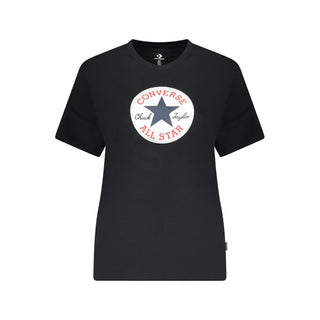 Converse Black Cotton Women's T-Shirt