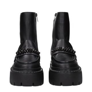 Jimmy Choo Black Leather Ankle Boots