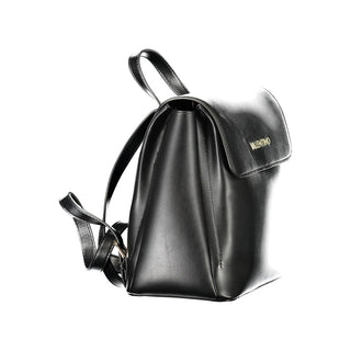 Mario Valentino Black Polyurethane Women's Backpack
