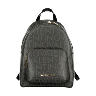Mario Valentino Black Polyurethane Womens Backpack