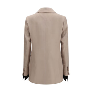 Max Mara Beige Silk Blazer