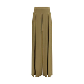 Max Mara Pure Bicolor Viscose Casual Pants