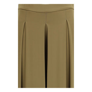 Max Mara Pure Bicolor Viscose Casual Pants