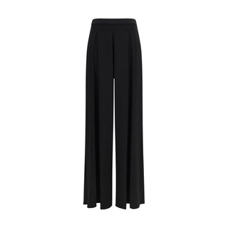 Max Mara Pure Black Viscose Casual Pants