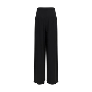 Max Mara Pure Black Viscose Casual Pants