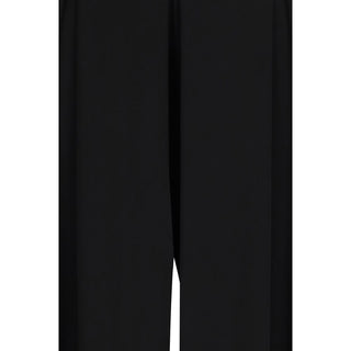 Max Mara Pure Black Viscose Casual Pants
