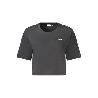 Fila Black Cotton Women's T-Shirt