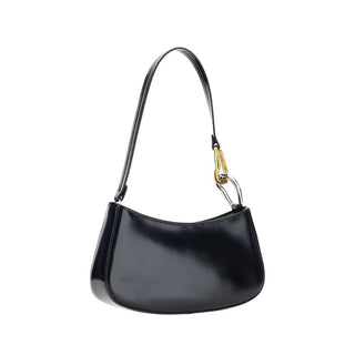 Staud Black Calf Leather Bos Taurus Shoulder Bag