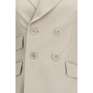 Max Mara Beige Wool Oves Aries Blazer