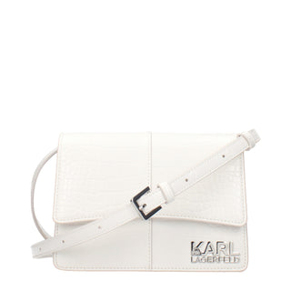 Karl Lagerfeld White Polyethylene Crossbody Bag