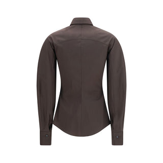 Brunello Cucinelli Brown Cotton Dress Shirt