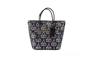 Dooney & Bourke Black Walt Disney World 50th Anniversary Leather Tote Bag