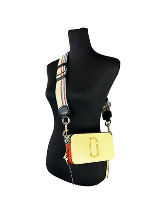 Marc Jacobs The Snapshot Crossbody Bag (Pastel Yellow Multi)