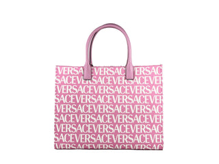 Versace Medusa Large Canvas Large Tote Bag Baby Pink